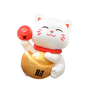 Bộ 6 chú Mèo lucky mini Trang Trí Tiểu Cảnh Decord Ô tô arthouse_ Hàng chính hãng