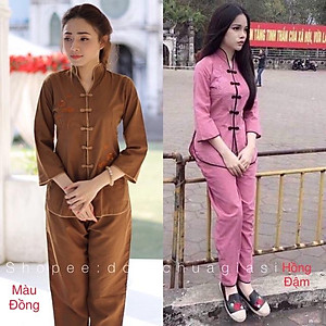 ĐỒ LAM ĐI CHÙA # CỔ TÀU VIỀN# Đồ Bộ # Quần Áo Nữ