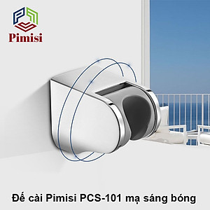 Giá Đỡ Vòi Sen Tắm Pimisi PCS-101 Điều Chỉnh Gập Hướng Tay Sen Cài Cho Vòi Hoa Sen Tắm Gắn Tường Mạ Màu Inox Sáng Bóng Dễ Vệ Sinh | Hàng Chính Hãng