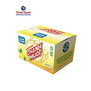 Thùng 24 chai Nước Khoáng Thiên Nhiên Có Ga Đảnh Thạnh Khoáng Chanh Muối 430ml