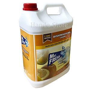 Nước rửa chén bát siêu đậm đặc Mr.fresh 5L hương cam