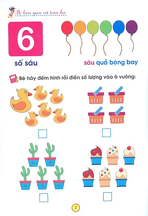 Chuẩn Bị Cho Bé Vào Lớp 1 - Bé Làm Quen Với Toán Học (Quyển 4) (Tái Bản 2020)