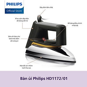 Bàn ủi khô Philips HD1172/01- HÀNG CHÍNH HÃNG