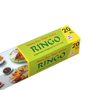 Màng bọc thực phẩm Ringo PVC, dùng được trong tủ lạnh, lò vi sóng, có lưỡi cắt tiện lợi, nhiều kích cỡ