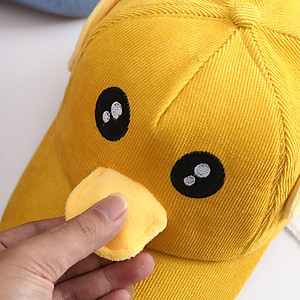 Mũ lưỡi trai vịt cho bé trai bé gái từ 1-7 tuổi vải nhung 5 màu