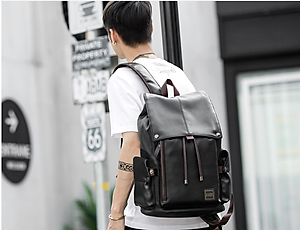 Balo da nam đi học đi làm đi chơi chống thấm nước hàng cao cấp phong cách hàn quốc