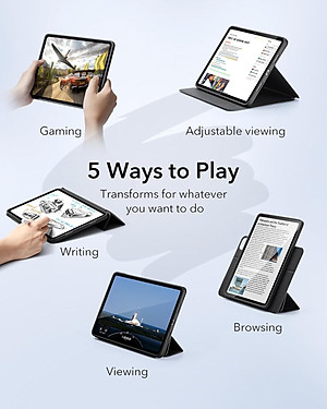 Bao Da dành cho iPad Pro 11 inch / iPad Pro 13 inch 2024 ESR Rebound Hybrid Case 360 - Hàng Chính Hãng