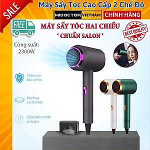 Máy Sấy Tóc 2 Chiều Nóng Lạnh miDoctor Công Suất 2300w, Máy Sấy Tạo Kiểu Sấy Nhanh Khô Chăm Sóc Tóc - Hàng Chính Hãng