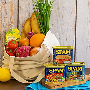 Thịt Hộp SPAM Giảm Mặn 340g - Nhập Khẩu Mỹ | Hormel SPAM Less Sodium 340g