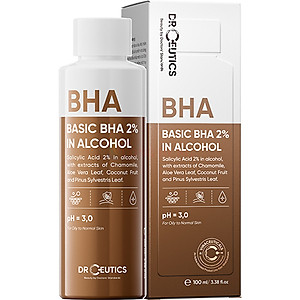 Dung dịch tẩy tế bào chết DrCeutics Basic BHA 2% In Alcohol  (100ml/200ml) - Hàng chính hãng
