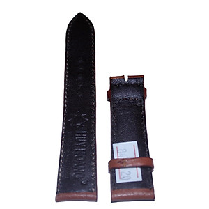 Dây đồng hồ Huy Hoàng da đà điểu da bụng size 16, 18, 20 màu nâu đỏ HT8438