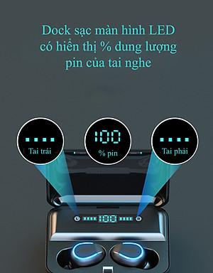 Tai nghe Lobel TWS F9-5 Bluetooth 5.0 công nghệ HiFi âm bass mạnh mẽ (hàng nhập khẩu)