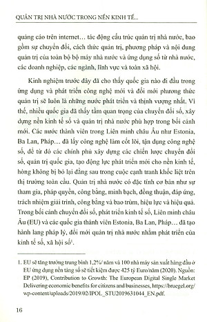 Quản Trị Nhà Nước Trong Nền Kinh Tế Số Ở Một Số Nước Châu Âu (Sách chuyên khảo) - Viện Nghiên Cứu Châu Âu - PGS.TS. Đặng Minh Phúc (Chủ biên)