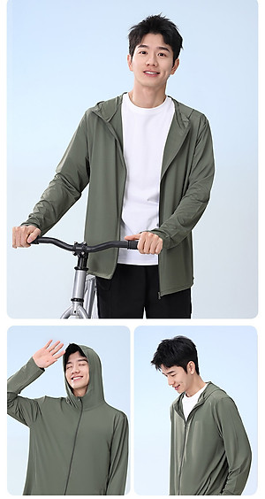 Áo Chống Nắng Nam ,Chất Vải Thun Lạnh, Chống Tia UV, Thoáng Mát, Thấm Hút Mồ Hôi