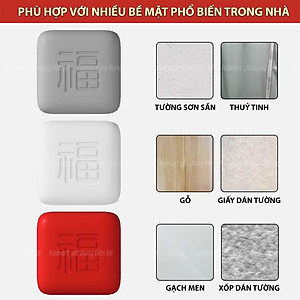 Nút Chống Va Đập Cửa Dán Bảo Vệ Tường Hamart Keo 3M Siêu Dính Silicon Chống Ồn Hiệu Quả