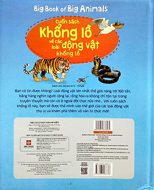Sách Tương Tác - Big book - Cuốn sách khổng lồ về các loài động vật khổng lồ