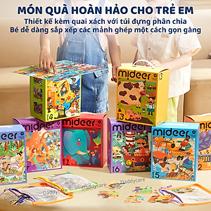 Bộ xếp hình cho bé Mideer Puzzles Level Up, Đồ chơi giáo dục trẻ em từ 1,2,3,4,5,6,7 tuổi