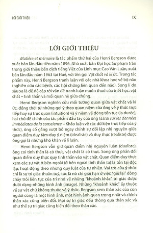 Vật chất và ký ức