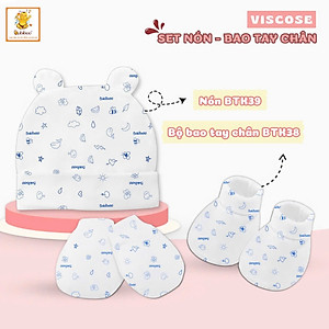 Set bao tay chân và nón in nhiều hình - BBC26