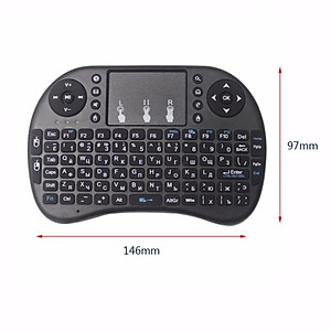 Bàn phím Wireless mini UKB500- Bàn phím không dây mini keyboard kiêm chuột cảm ứng đa năng wireless - Hàng chính hãng