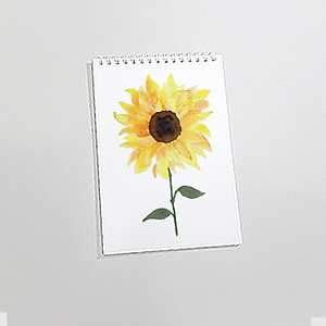 Sổ vẽ A4 vẽ màu nước và chì có vân sang giấy định lượng 260gsm nhập từ Ý, lên màu trong tự nhiên,15 tờ/cuốn MOW260 Green Art - Hàng chính hãng