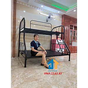 Giường sắt 2 tầng trên 1m2 dưới 1m6 Đại Thành