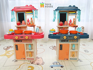 Bộ đồ chơi nhà bếp Toys House nấu nướng, có vòi nước và bảng vẽ, hướng nghiệp cho bé từ 3 tới 8 tuổi