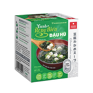 Thùng canh rong biển đậu hũ Asuzac hộp 12 hộp (40g x 12 hộp)