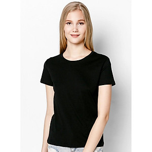 Áo Thun Nữ Đen Form rộng PC Hàn Quốc