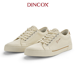 Giày Sneaker Vải Canvas Nam Nữ E12 Cream Thời Trang Dincox