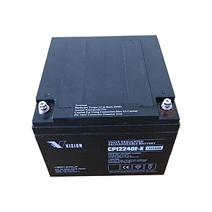 Ắc Quy Lưu Điện VISION CP12240E-X 12V-24AH, Chuyên Dùng Cho Nguồn Dự Phòng (UPS, Inverter, ...)