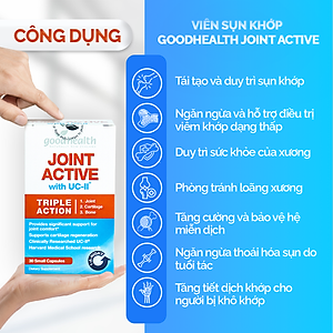 Viên Sụn Khớp Goodhealth Joint Active - Với UC2 Tái Tạo Và Duy Trì Sụn Khớp - Giúp Khớp Khỏe Dễ Dáng Vận Động – 100% Chính Hãng Từ New Zealan