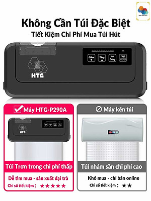 Máy Hút Chân Không Không Kén Túi Shineye P290A, Hút Khô và Hút Ướt, Công Suất Mạnh Mẽ 220W, Tặng Kèm 10 Túi Hút Chân Không, Hàng Chính Hãng