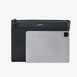 Ví Cầm Tay Nam Clutch Da GENCE CL07 Da Bò Cao Cấp Màu Đen Có Dây Đeo Vai