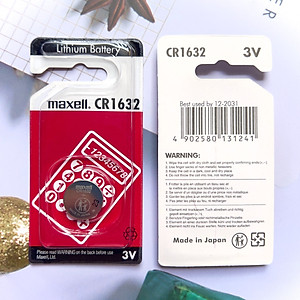 Vỉ 1 viên pin chính hãng Maxell CR1632 Nhật Bản