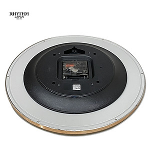 Đồng hồ treo tường Nhật Bản Rhythm CMG437NR13, Kích thước 30.0 x 4.2cm, 700g ,Vỏ nhựa cao cấp, dùng PIN