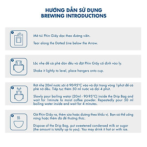 Cà phê phin giấy Arabica Cầu Đất DalatFarm - Hộp 10 túi x 10 g