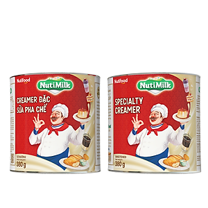 Creamer đặc Sữa pha chế có đường Nuti Lon 380g SDD02Ti NUTIFOOD