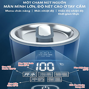 Ấm đun nước siêu tốc điều chỉnh nhiệt độ Morphy Richards MR6070 công suất 1800W, dung tích 1.5L, tích hợp chế độ giữ ấm ở các mức lựa chọn- Hàng chính hãng