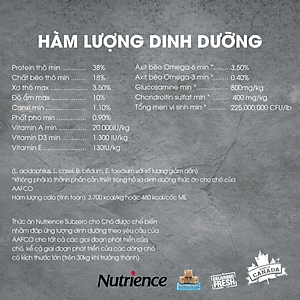 Thức Ăn Tự Nhiên Cho Chó Nutrience Subzero Bao 2,27kg Thịt Gà Tây, Cá Hồi, Cá Trích, Cá Tuyết, Rau Củ & Trái Cây Tự Nhiên