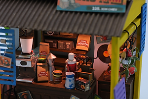 MÔ HÌNH TỰ LẮP RÁP DIY SÀI GÒN THU NHỎ - CÀ PHÊ ĐÁ - AD07