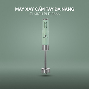 Máy xay cầm tay Elmich BLE-8666, công suất 1000W, thiết kế cầm tay dễ sử dụng, lưỡi dao bằng thép không gỉ siêu bền, đảm bảo an toàn tuyệt đối cho sức khỏe  - Hàng chính hãng