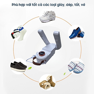 Máy Sấy Và Khử Trùng Giày có hẹn giờ Cao Cấp Làm Khô Siêu Nhanh - Loại Bỏ Khử Mùi Hôi Và Vi Khuẩn, Kiểu Dáng Nhỏ Gọn, Dễ Sử Dụng Máy Sấy Giày Dép Tất Găng Tay Mũ Bảo Hiểm Khử Khuẩn Bằng Tia UV An Toàn Tiện Dụng Thông Minh