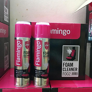 Chai xịt bọt Flamingo F002 vệ sinh da làm sạch ghế da , nội thất ô tô - Làm sạch ghế da, nỉ, taplo