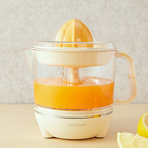 Máy Vắt Cam Lock&Lock (700ml) - Hàng Chính Hãng, Xoay Ép 2 Chiều, Chất Liệu Nhựa PP, Dễ Dàng Tháo Lắp Vệ Sinh - Tặng Kèm Ống Hút Và Cọ Rửa