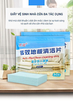 Giấy Lau Nhà Hòa Tan Thay Thế Nước Lau Sàn HOMI Mã HS01 Với Công Nghệ Nhật Bản Hương Thơm Dịu Nhẹ, Sạch Bóng Sàn Nhà Chỉ Với Một Miếng Giấy [Combo 02 Túi]