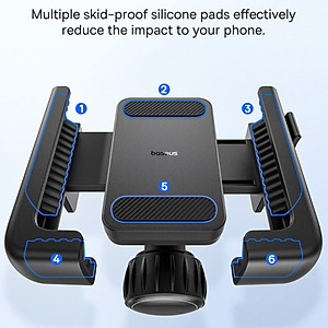 Giá đỡ Baseus GoTrip Series Bike Phone Mount Cluster điện thoại cho xe đạp - Hàng chính hãng