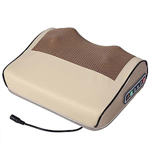 Gối massage hồng ngoại trị liệu 16 bi - Máy massage Cổ, Vai, Gáy, Lưng, Eo