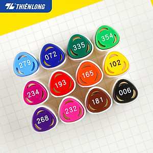 Bút dạ màu 2 đầu Art Marker Thiên Long Colokit - Bút dạ 12/24 màu, mực bền màu, mau khô dùng vẽ tranh, calligraphy