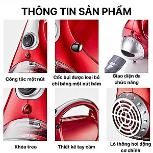 Máy hút bụi đa năng 8in1 SOKANY SK13048 loại CÓ DÂY, công suất cực mạnh 36000W, vừa hút vừa thổi bụi, làm sạch mọi ngóc ngách trong nhà - HÀNG CHÍNH HÃNG